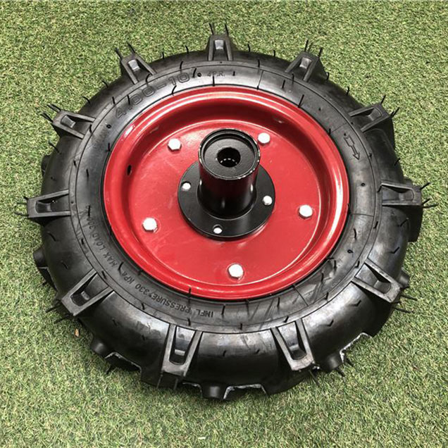 Order a A genuine replacement wheel (complete with tyre and inner tube) for the Titan Pro TP1000 tiller rotavator.